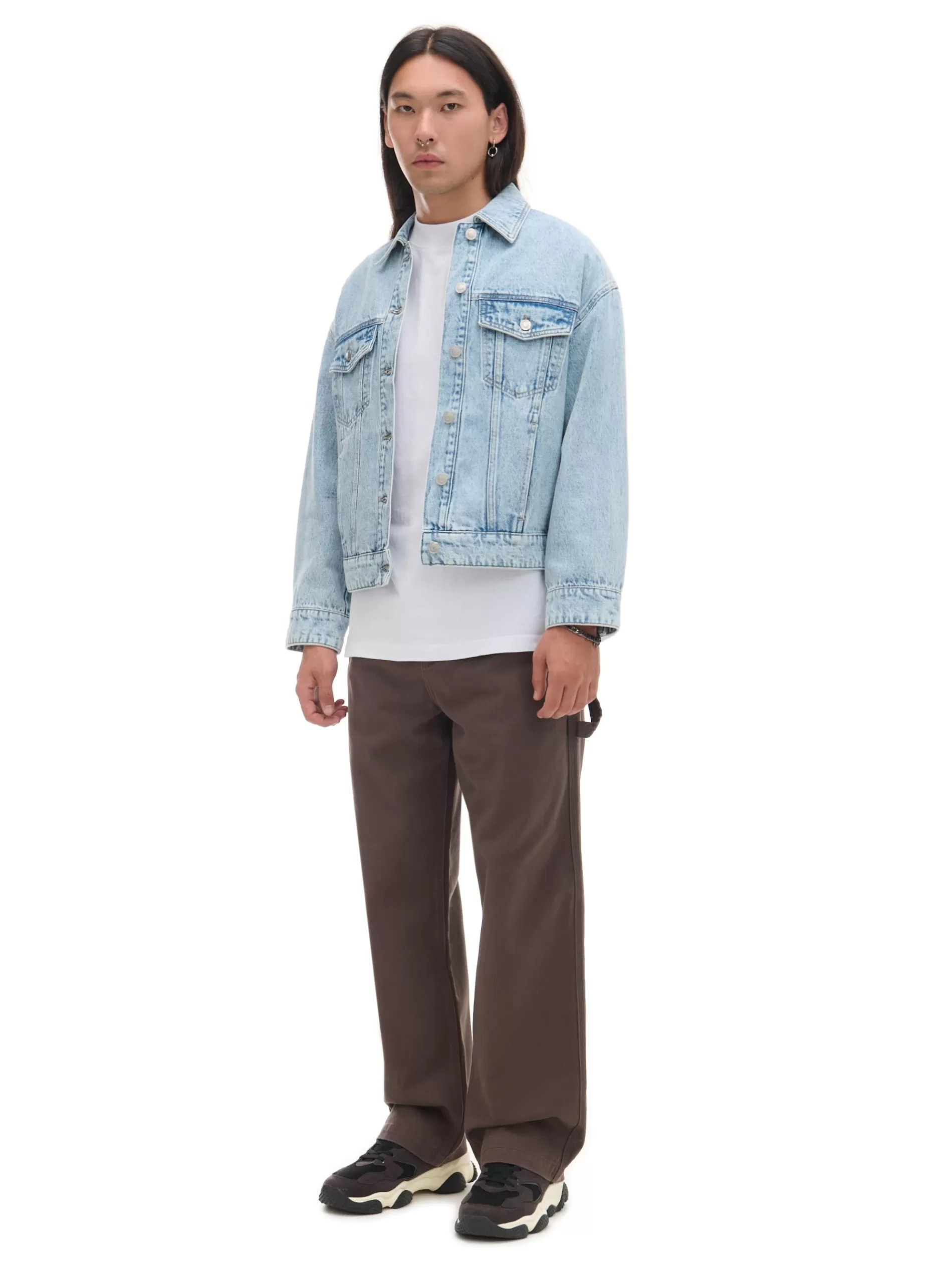 Cropp Baggy | Spodnie | Brązowe spodnie wide leg brązowy