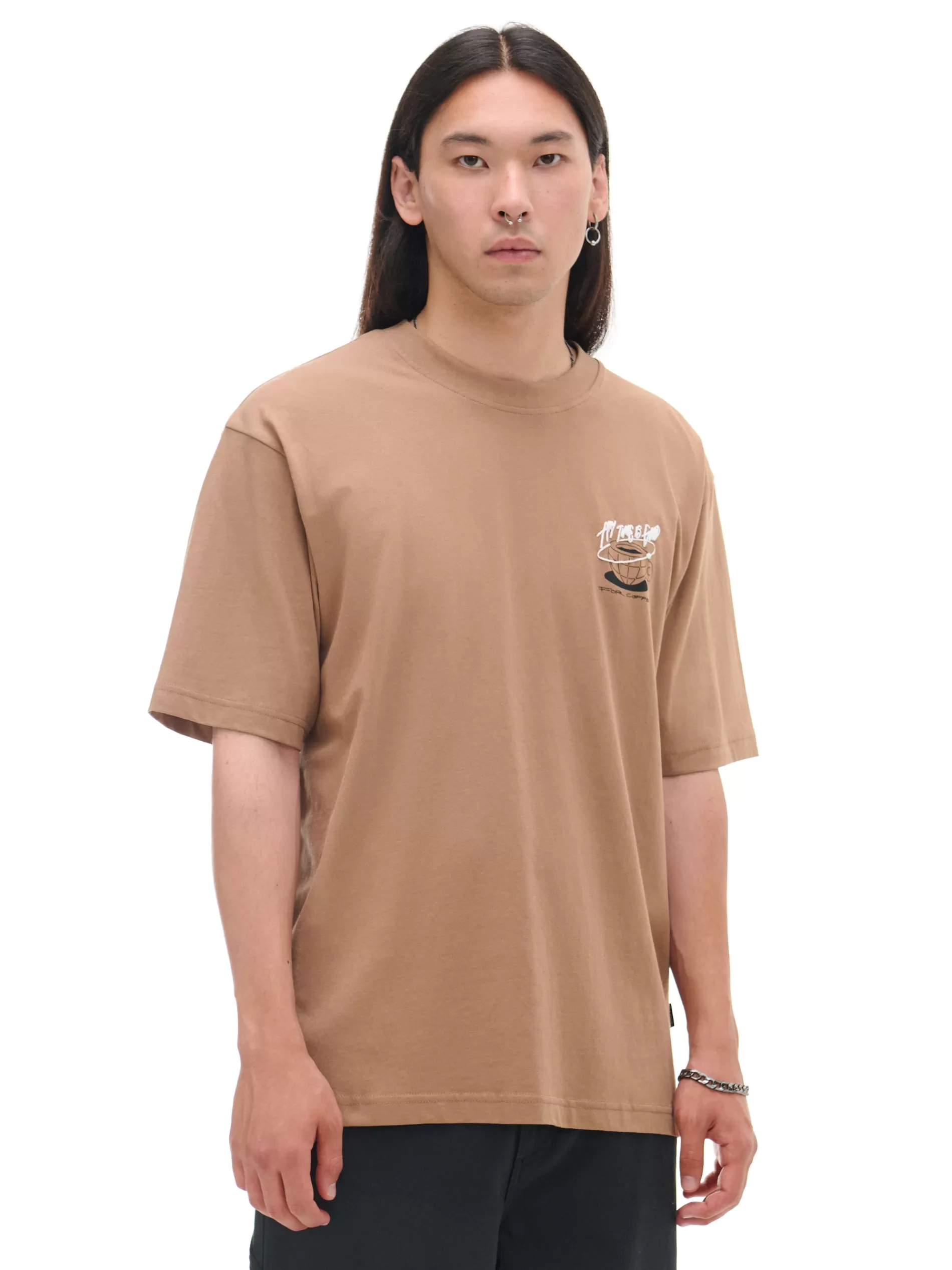 Cropp Koszulki | T-shirt z kawą brązowy