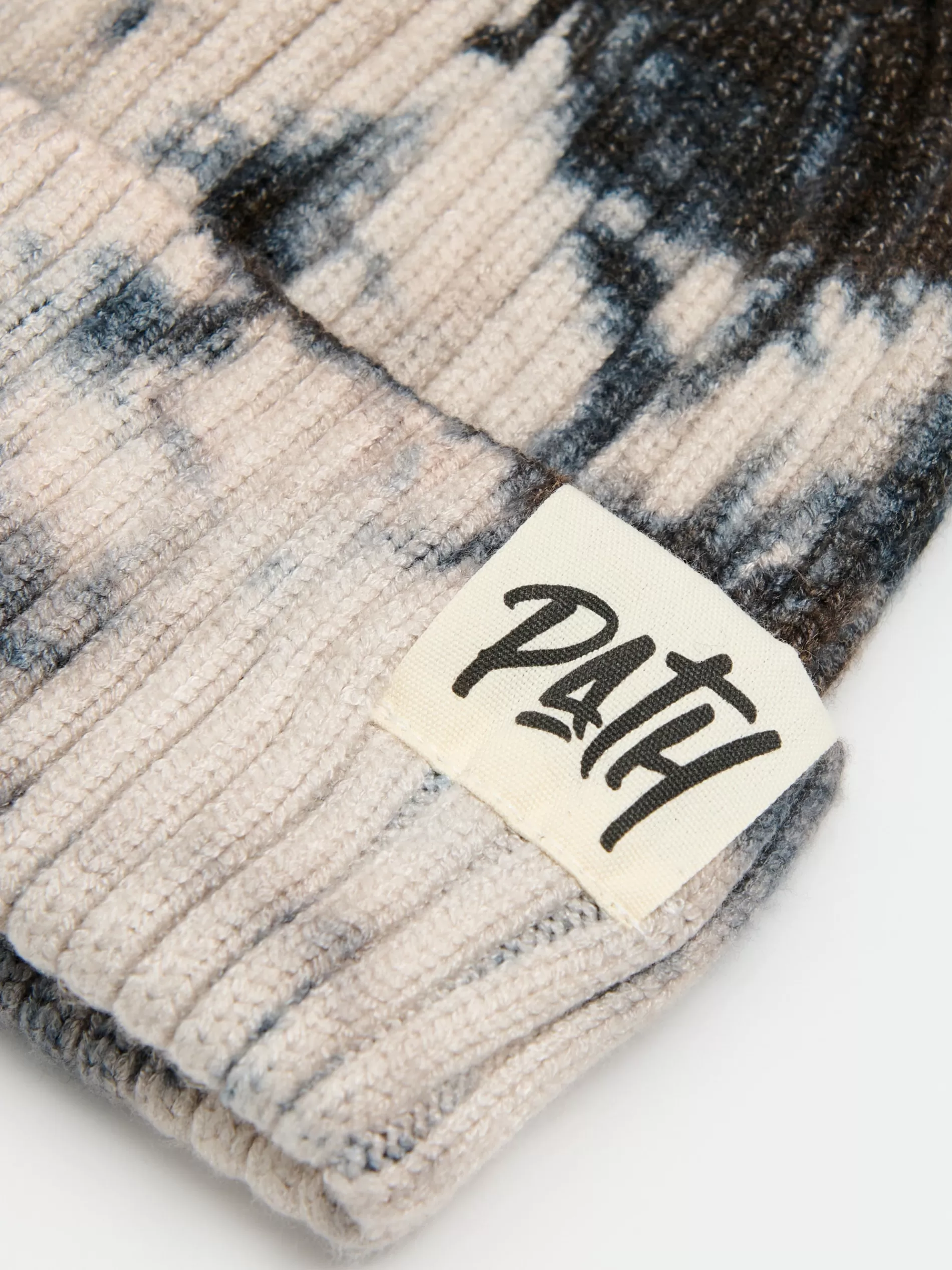 Cropp Czapki | Czapka beanie z efektem tie-dye szary