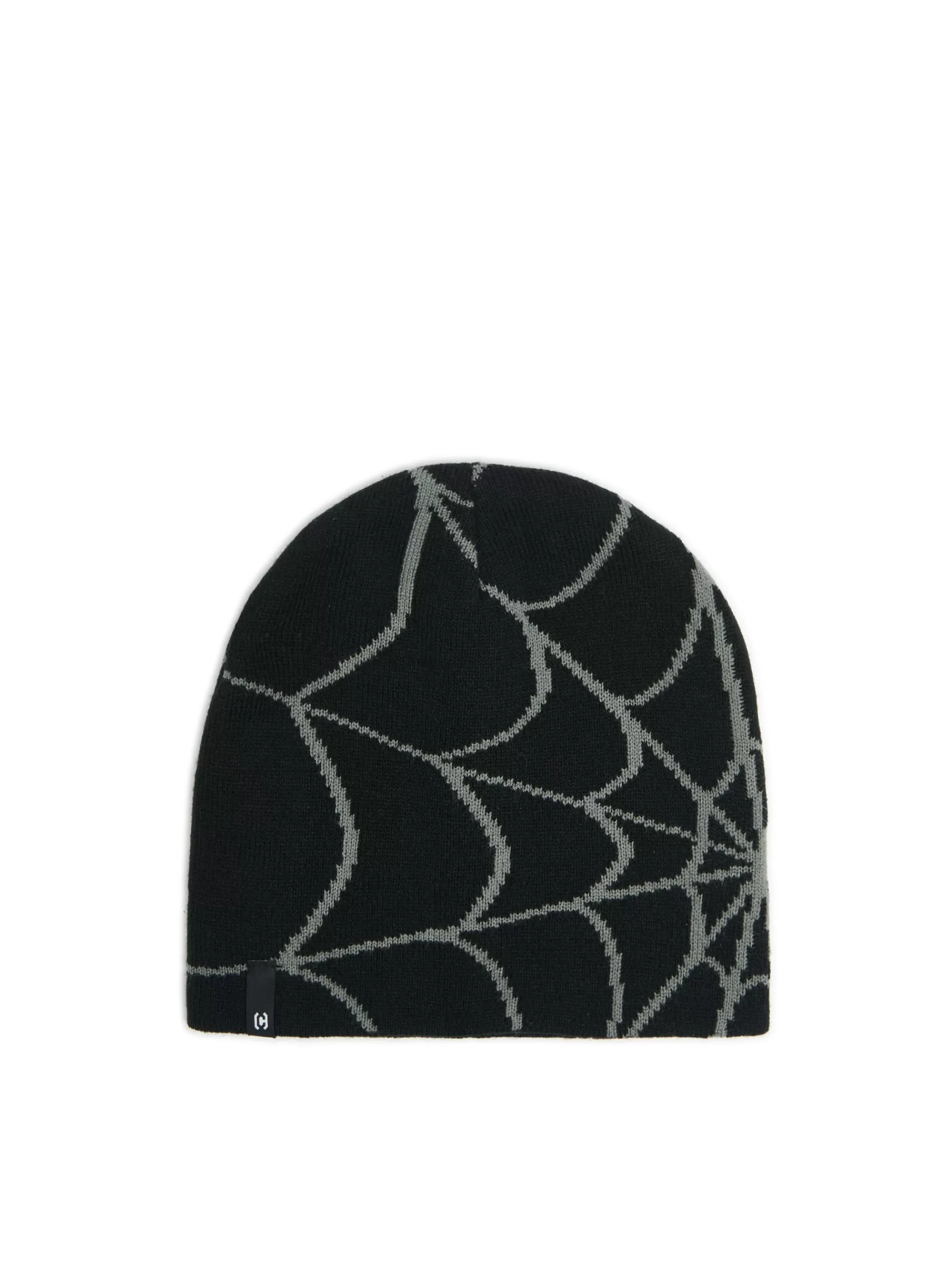 Cropp Czapki | Czapka beanie z nadrukiem pajęczyny czarny