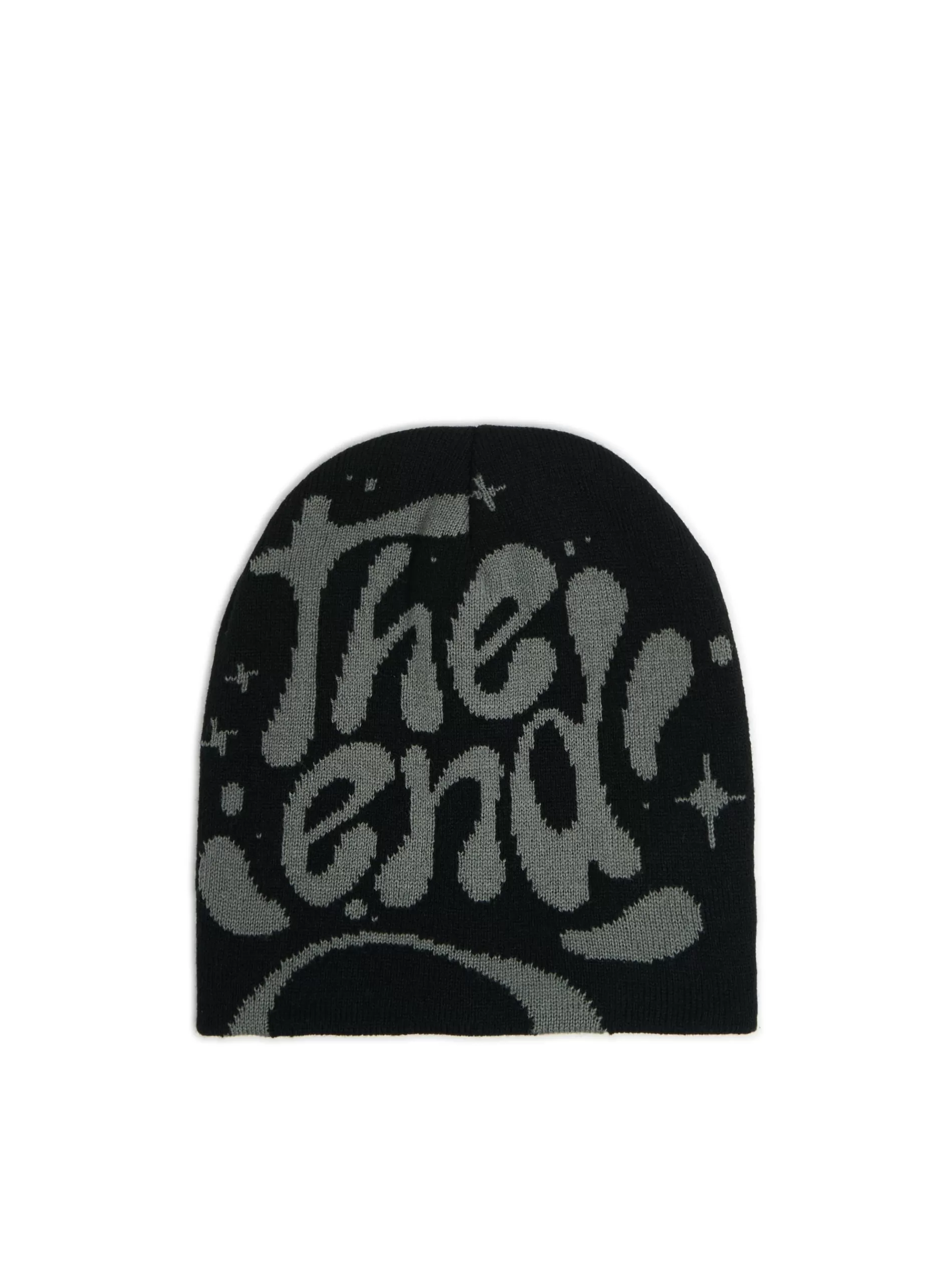 Cropp Czapki | Czapka beanie z napisem The End szary