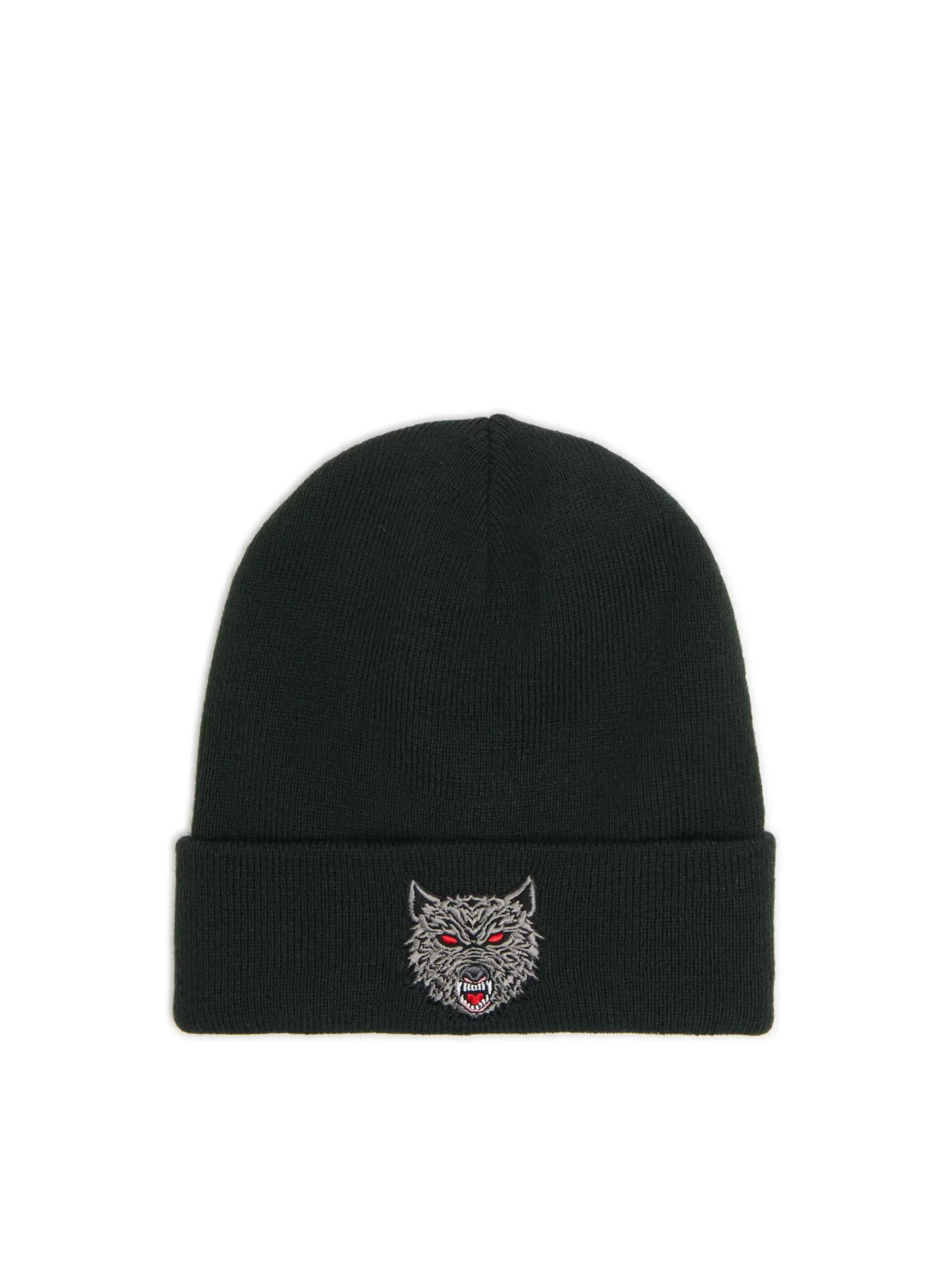 Cropp Czapki | Czapka beanie z naszywką wilka szary