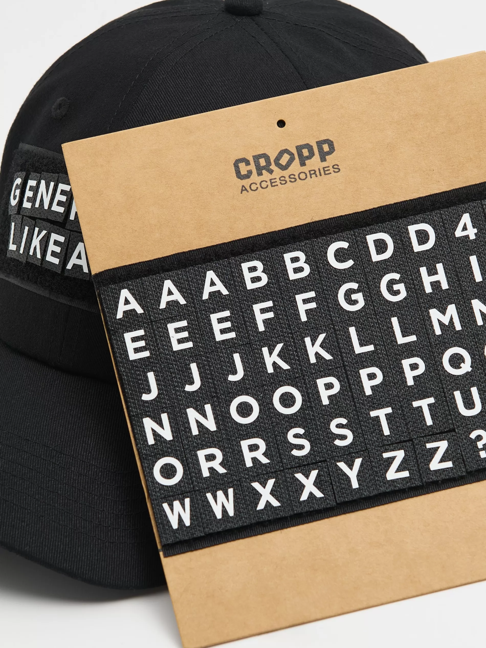 Cropp Czapki | Czapka bejsbolówka z zestawem liter czarny