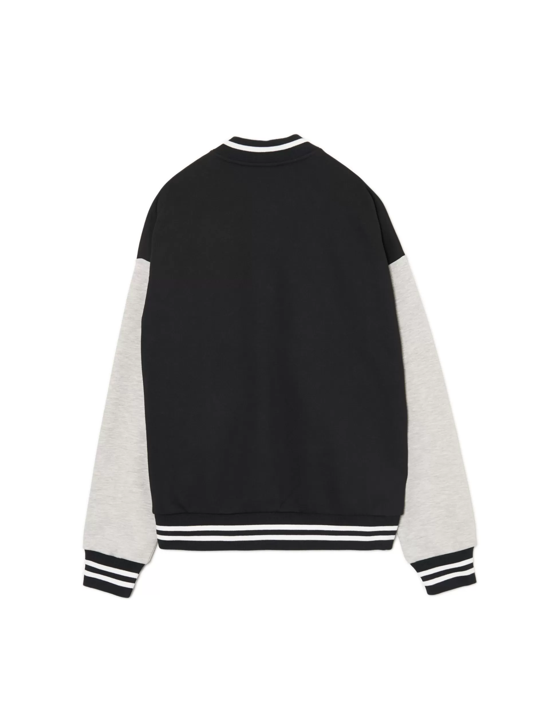 Cropp Bluzy | Czarna bluza college na zatrzaski czarny