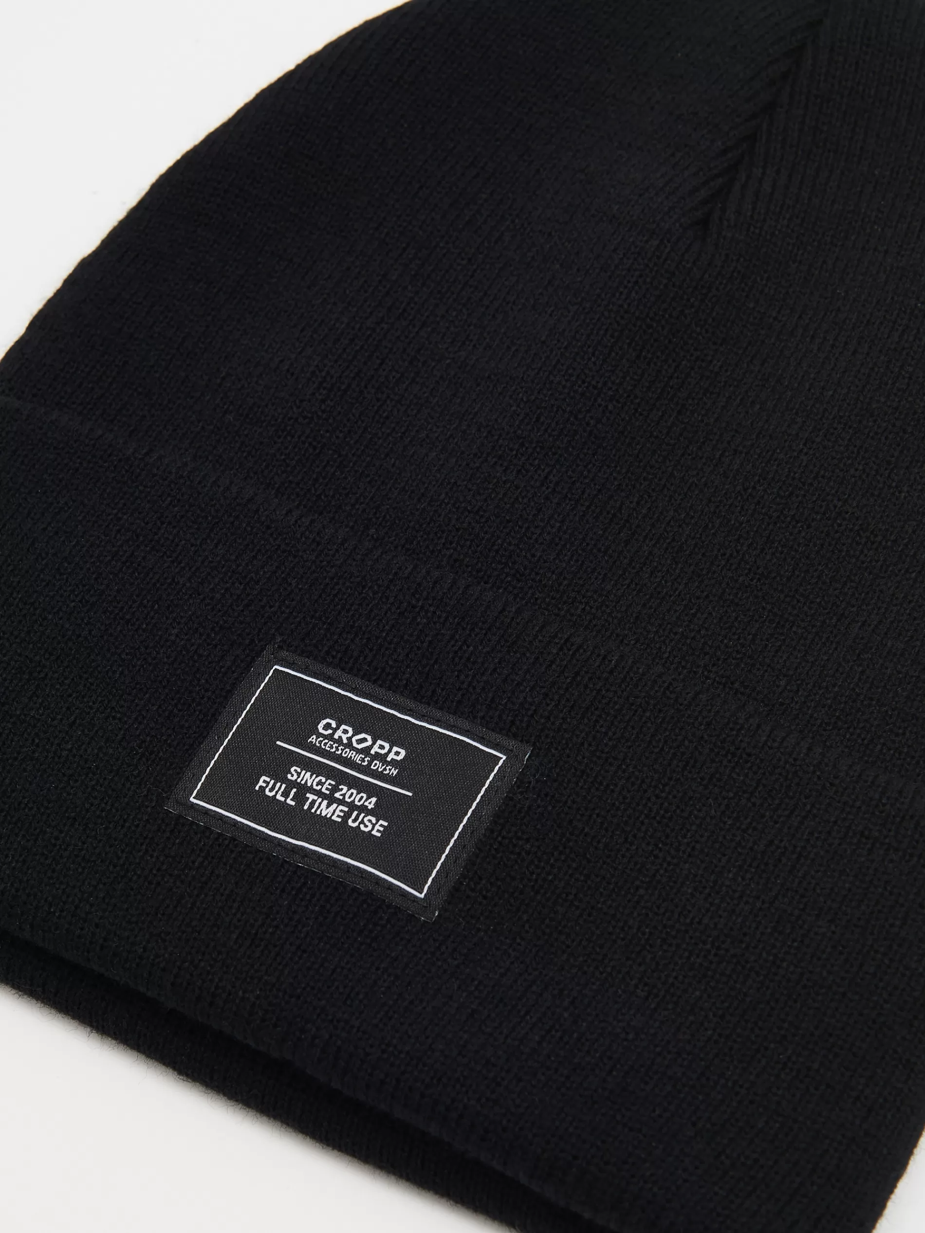 Cropp Czapki | Czarna czapka beanie czarny