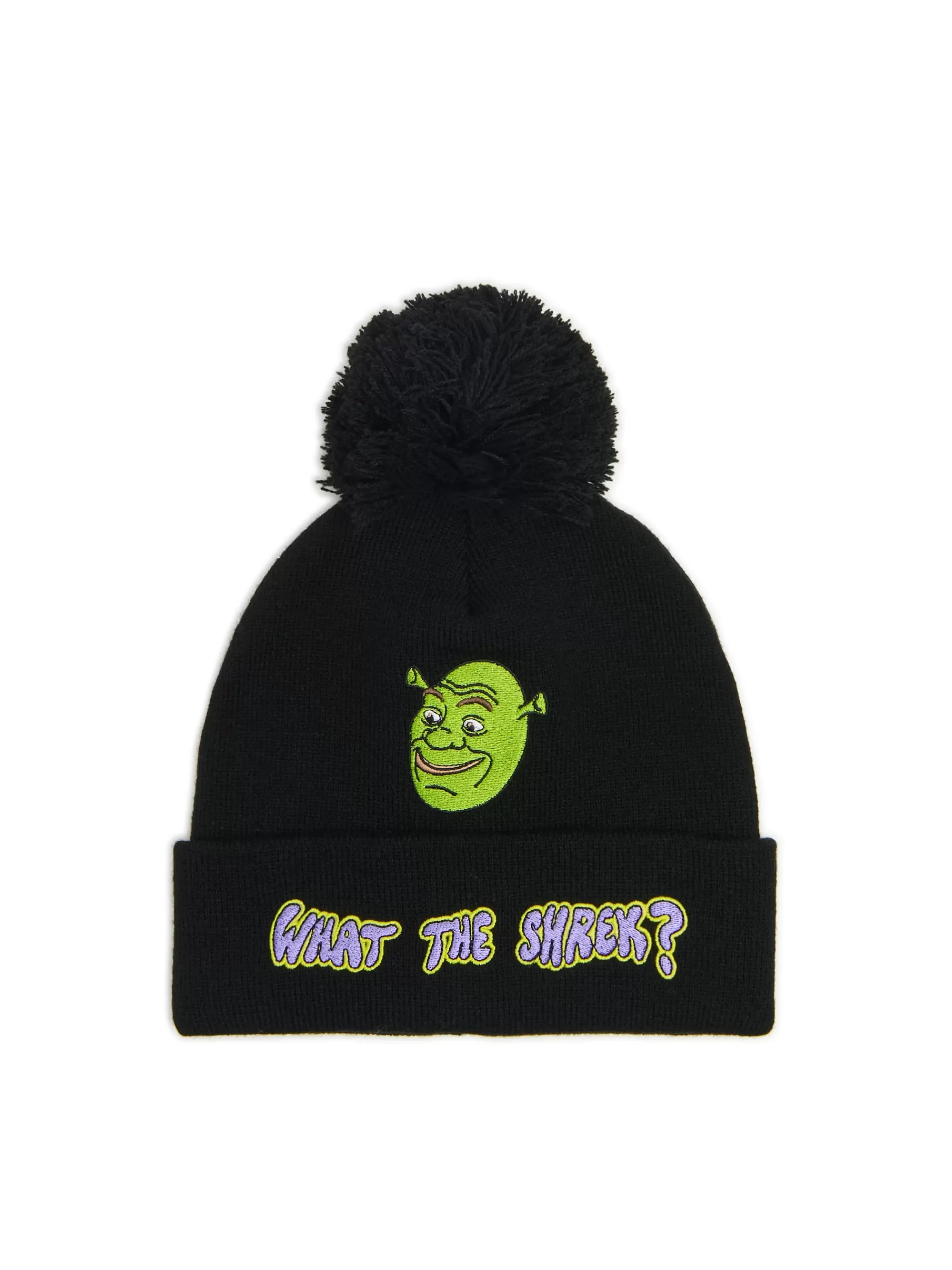 Cropp Czapki | Czarna czapka beanie Shrek czarny