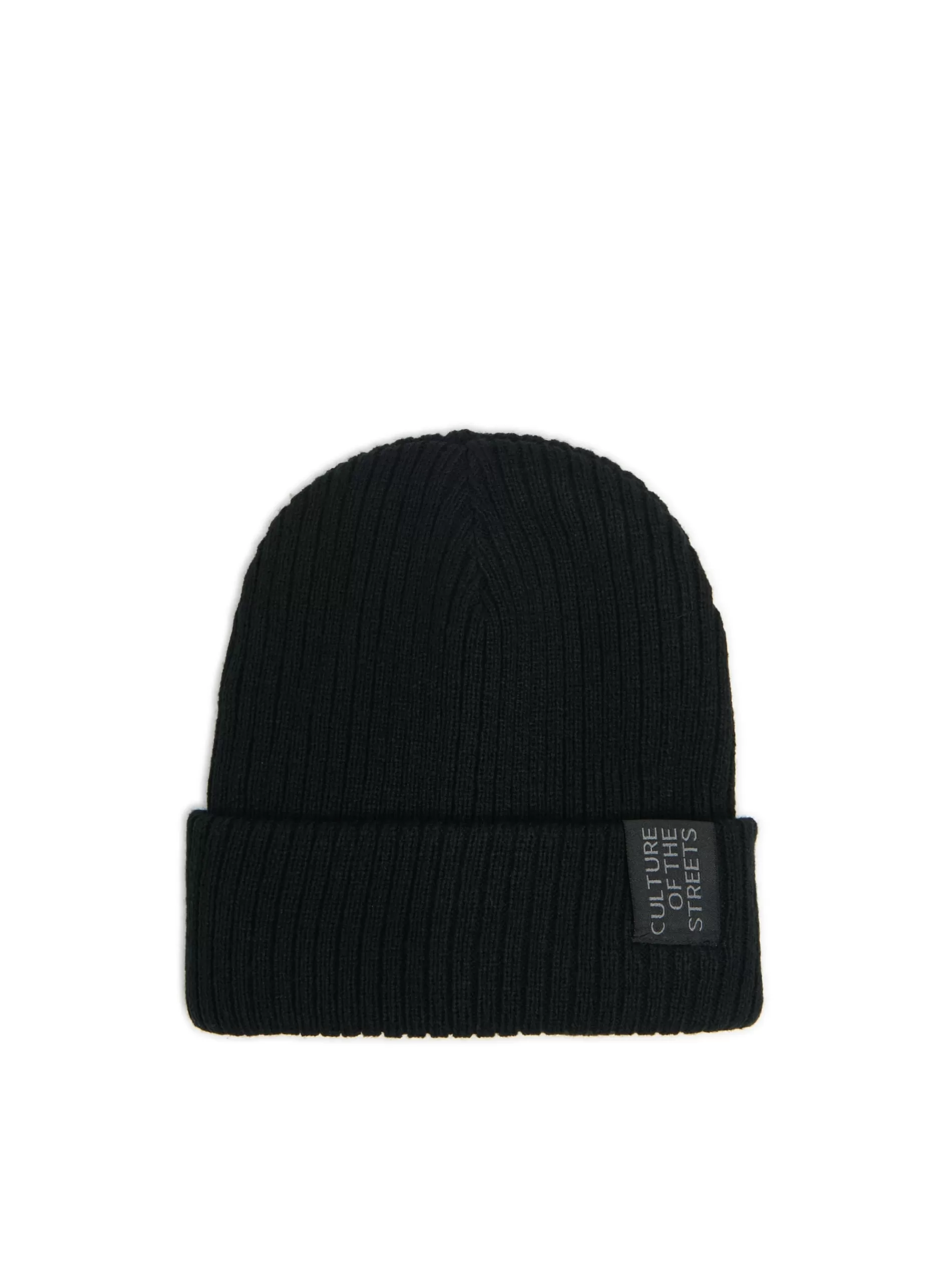 Cropp Czapki | Czarna czapka beanie z naszywką czarny