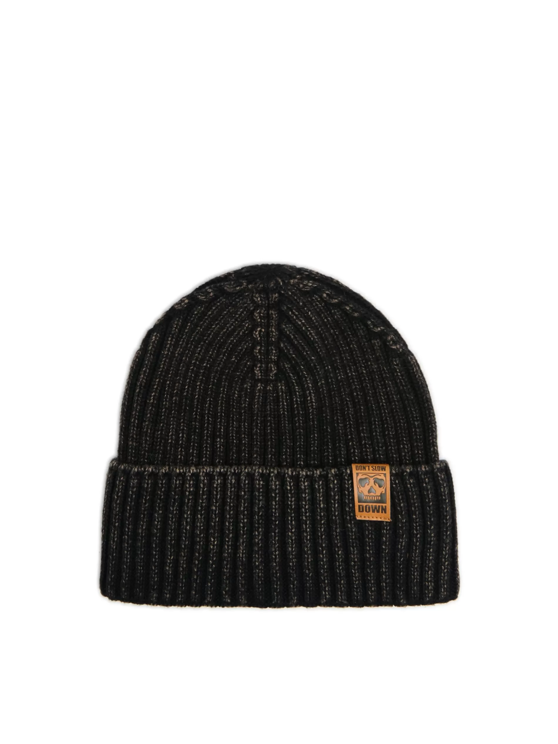 Cropp Czapki | Czarna czapka beanie z naszywką czarny
