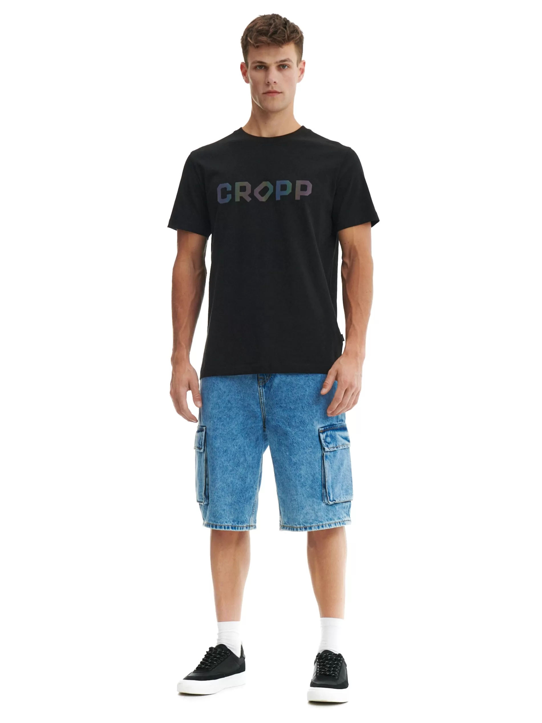 Cropp Koszulki | Czarna koszulka czarny
