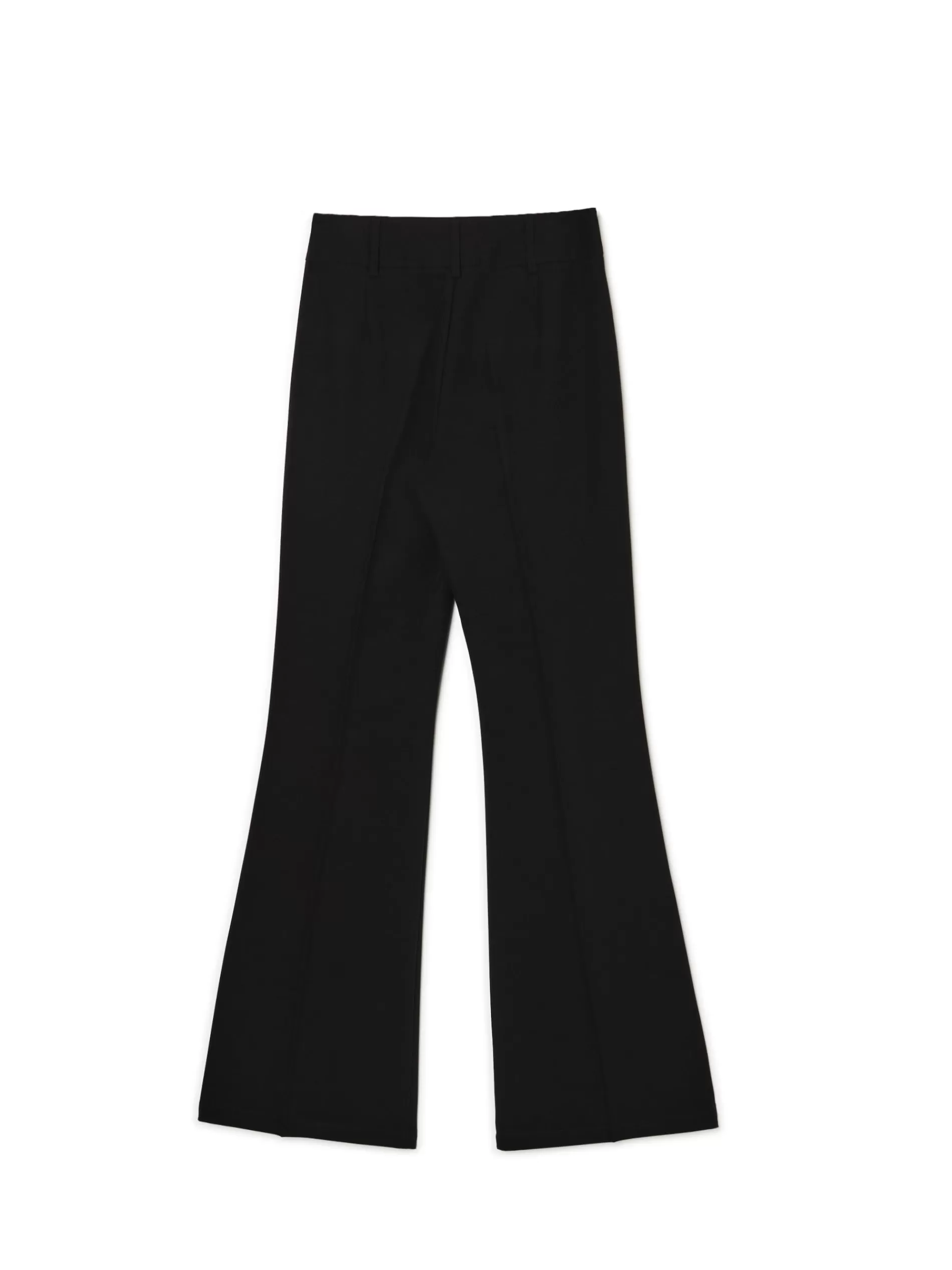 Cropp Spodnie | Czarne spodnie flare w kant czarny