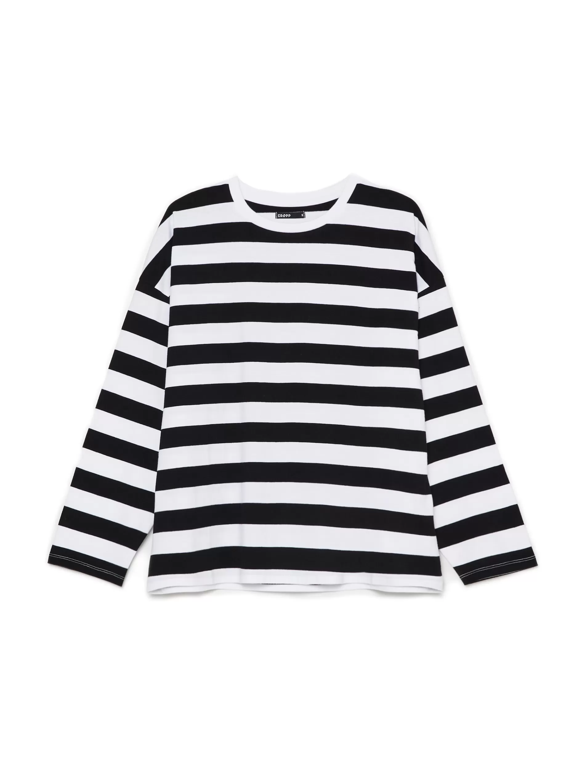 Cropp Unisex | Unisex | Czarno-biała bluzka w paski UNISEX wielobarwny