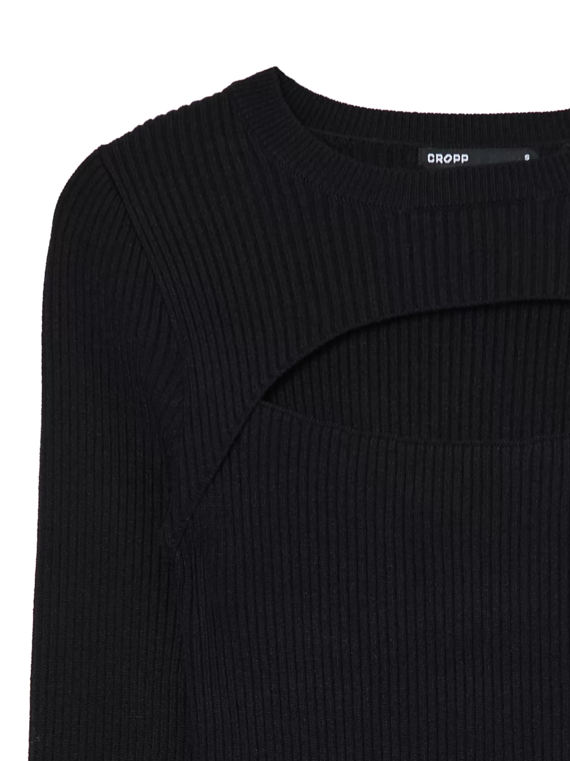 Cropp Swetry | sweter z wycięciem z przodu czarny