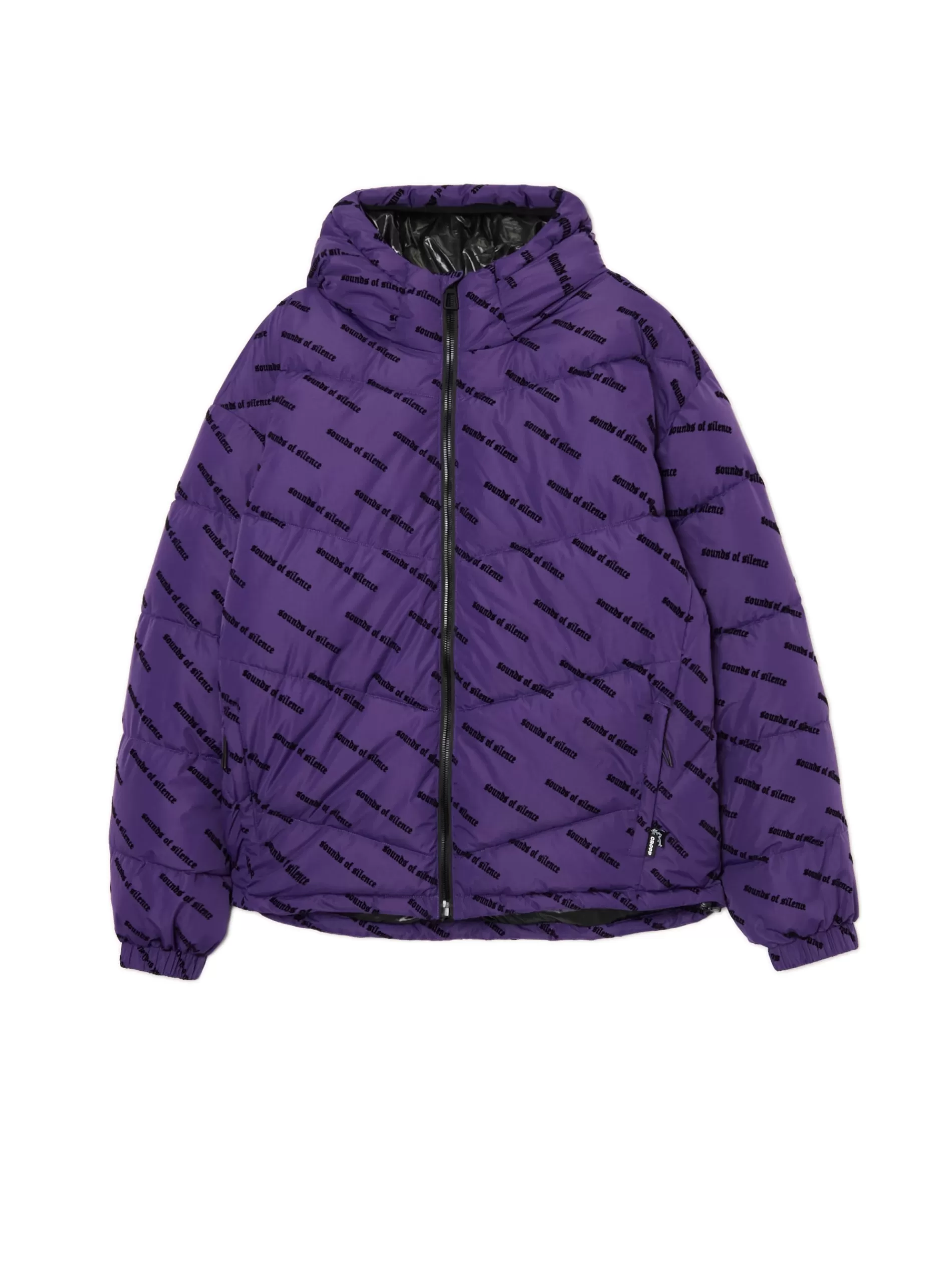 Cropp Kurtki Zimowe | Kurtki, Płaszcze | Fioletowa kurtka puffer z kapturem fioletowy