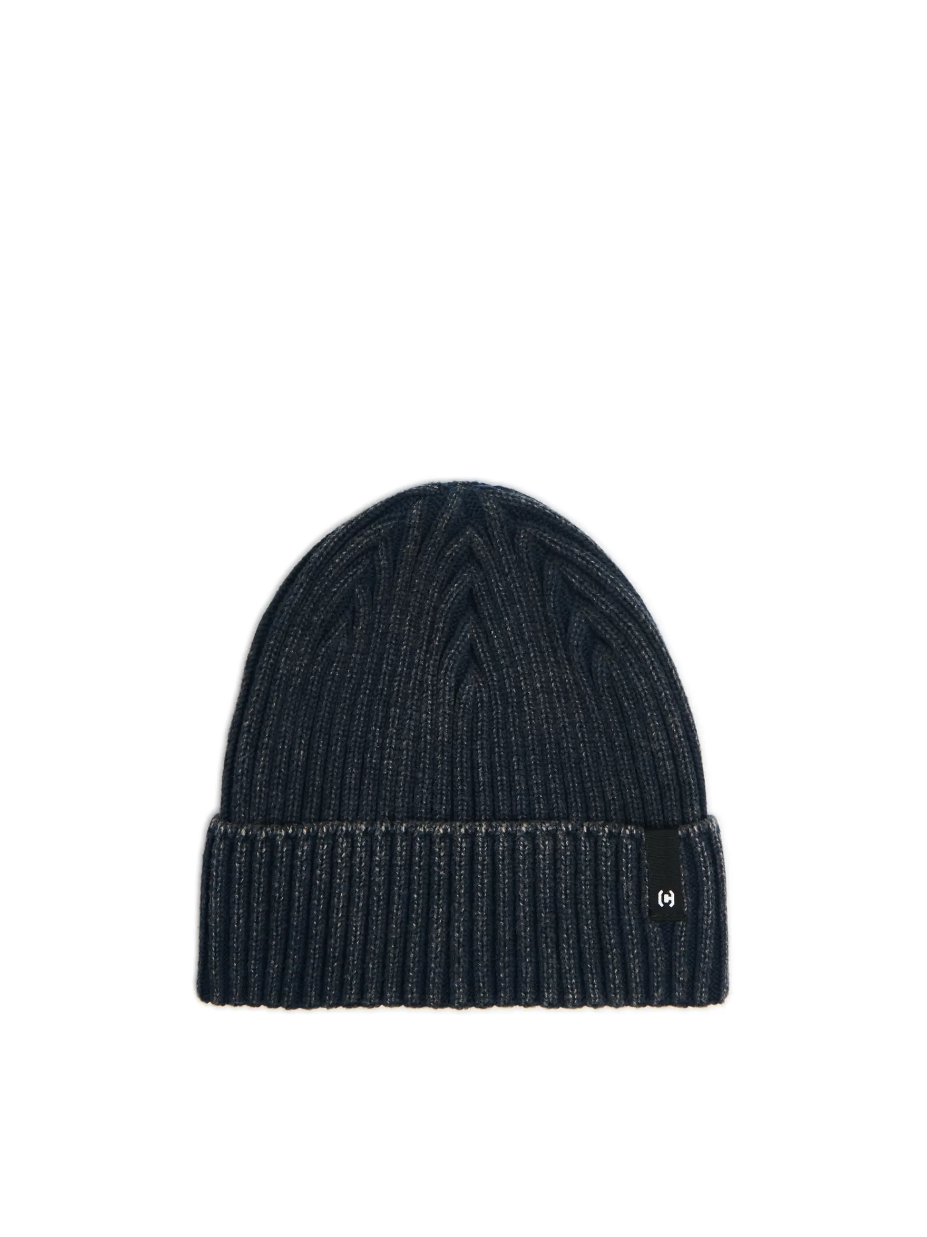 Cropp Czapki | Granatowa czapka beanie z naszywką granatowy