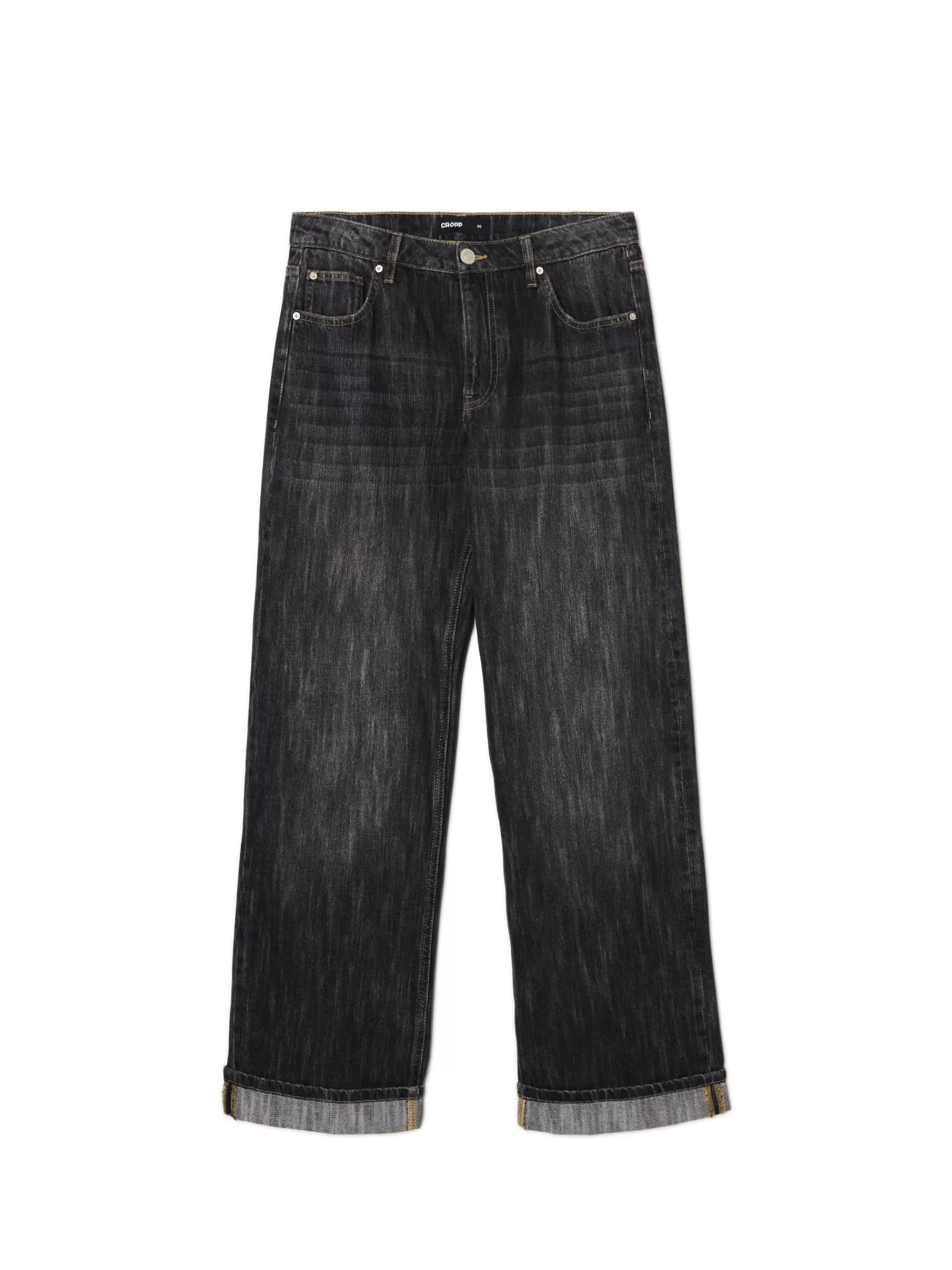Cropp Jeansy | Jeansy baggy w stylu vintage szary