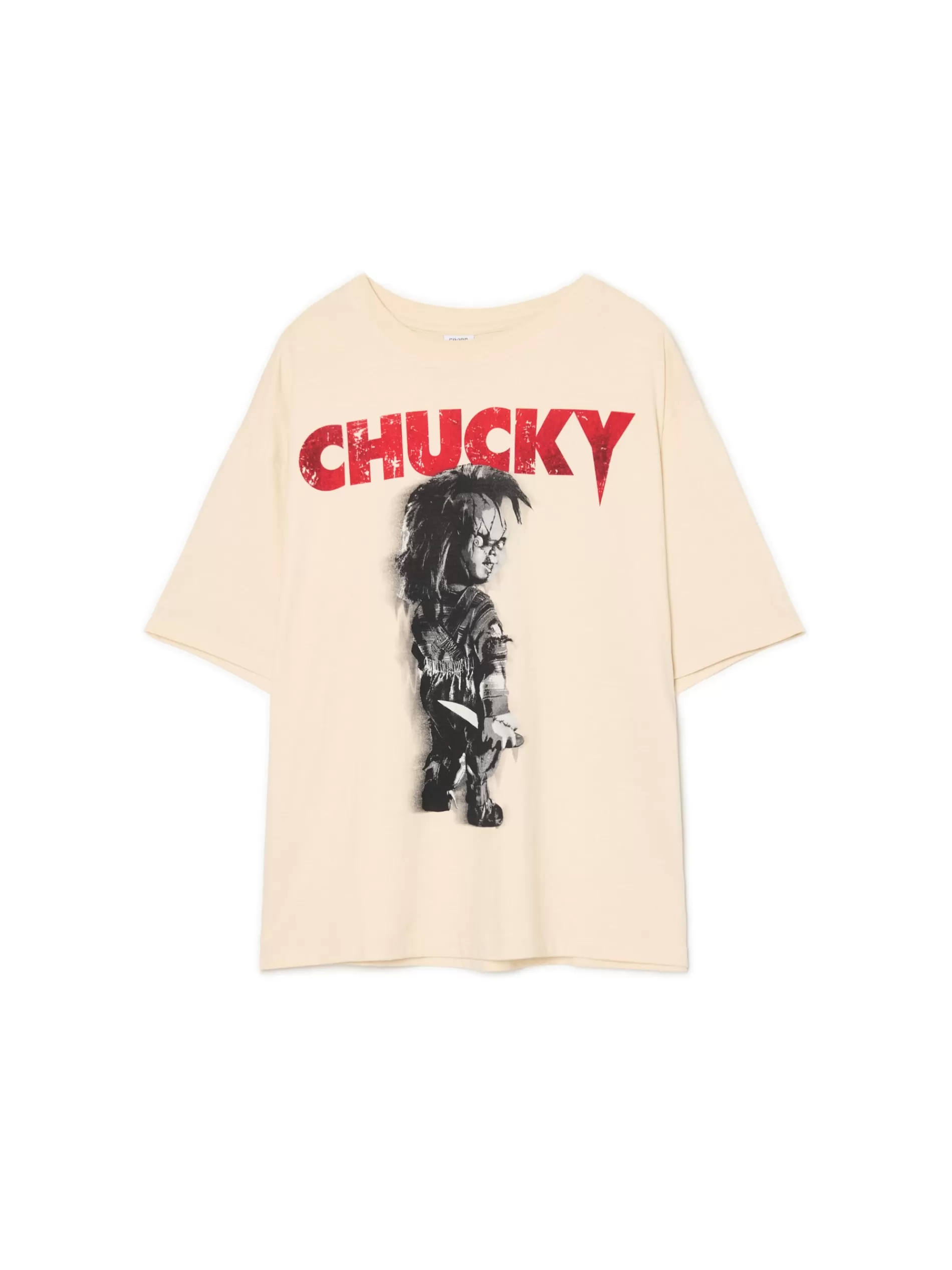 Cropp Unisex | Unisex | Koszulka Laleczka Chucky UNISEX beżowy