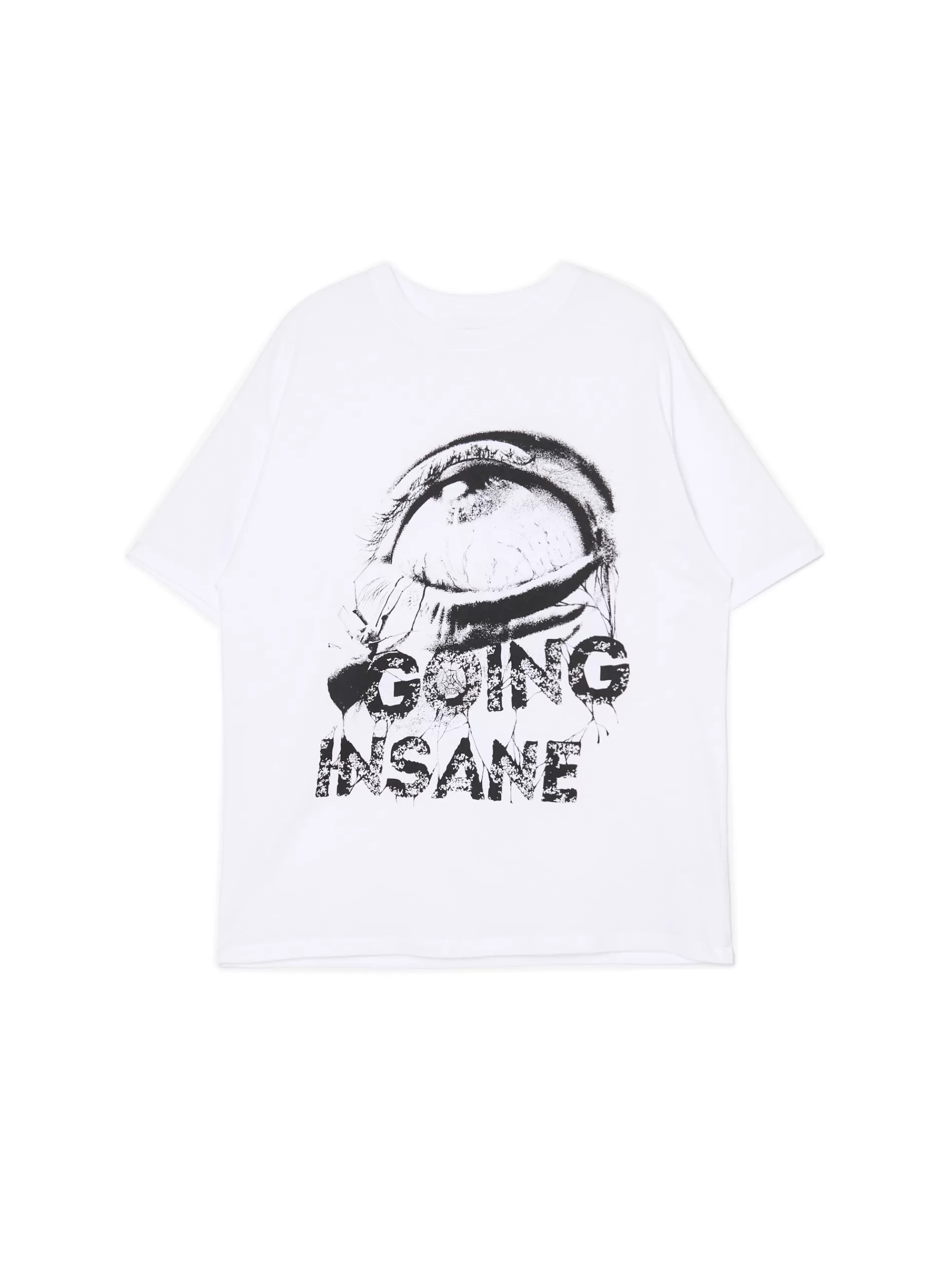 Cropp Unisex | Unisex | Koszulka z kontrastowym nadrukiem UNISEX biały