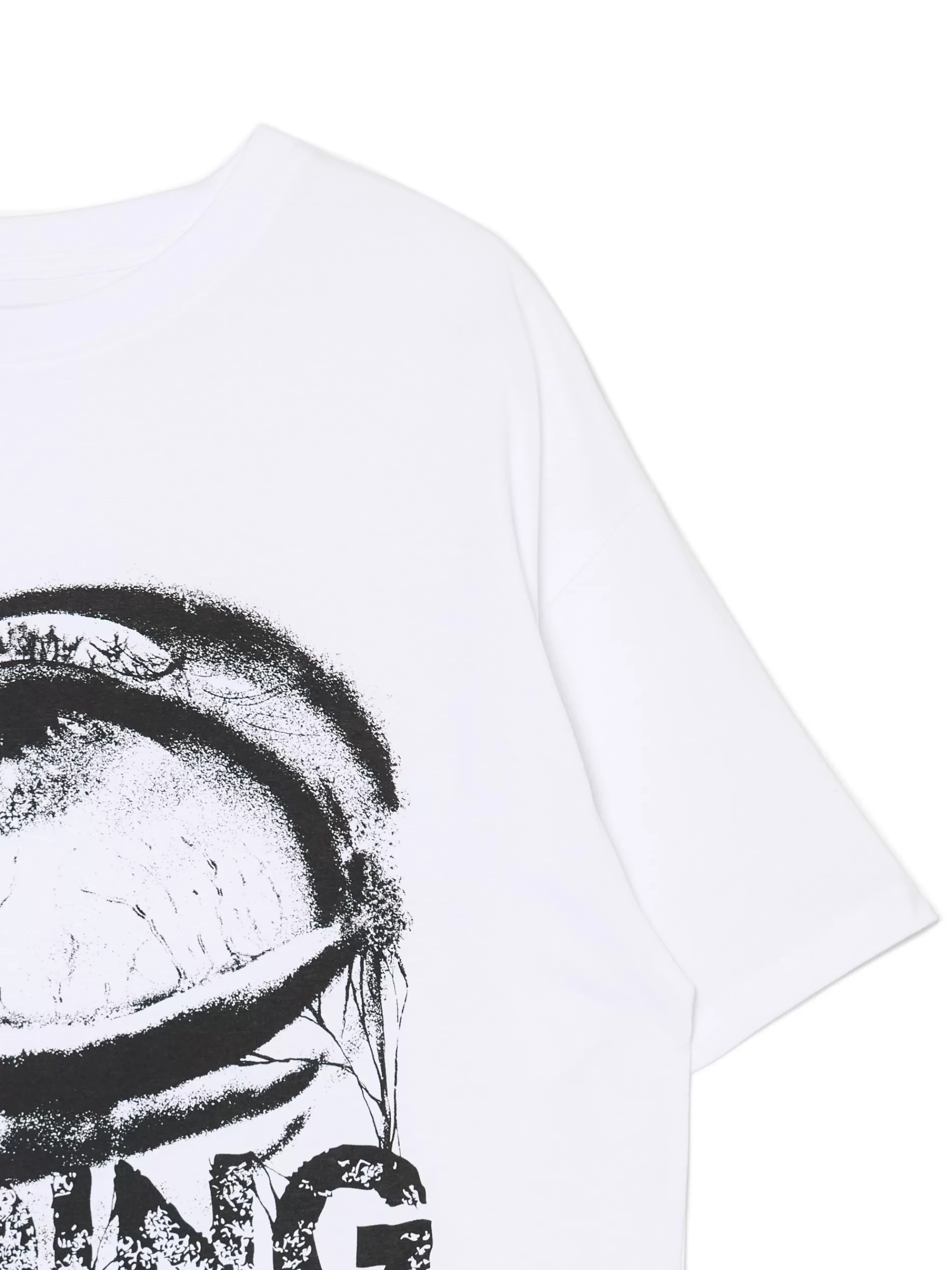 Cropp Unisex | Unisex | Koszulka z kontrastowym nadrukiem UNISEX biały