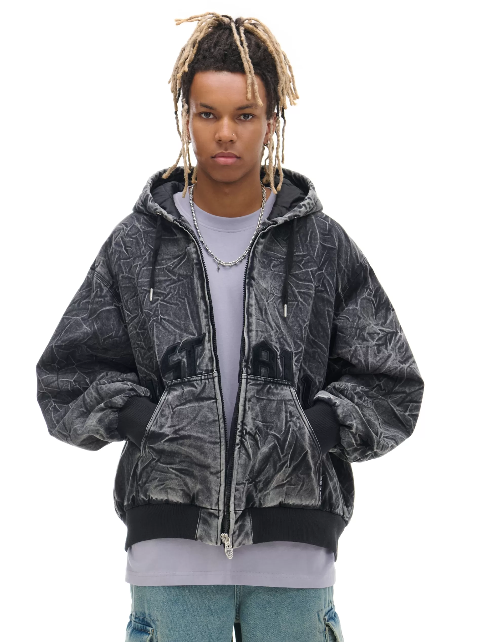 Cropp Kurtki, Płaszcze | Denim | Kurtka bomber typu hoodie czarny