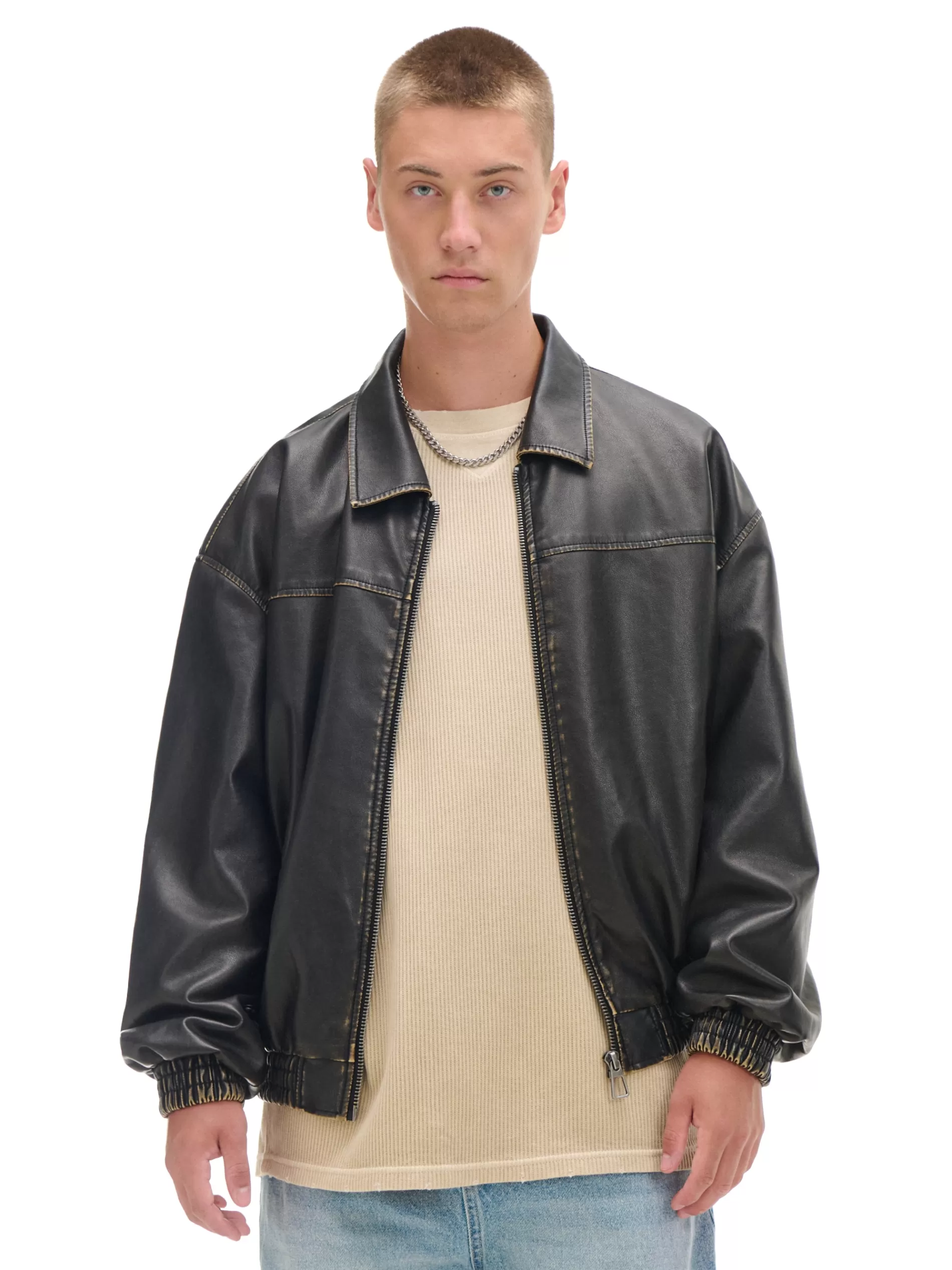 Cropp Kurtki, Płaszcze | Kurtka bomber w stylu vintage brązowy