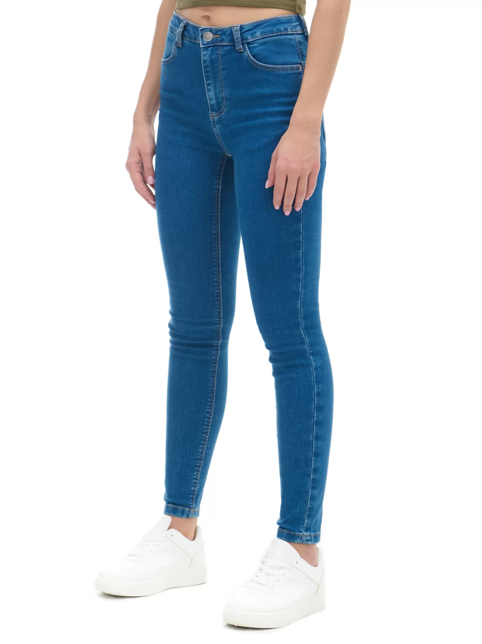 Cropp Jeansy | e jeansy skinny push up niebieski
