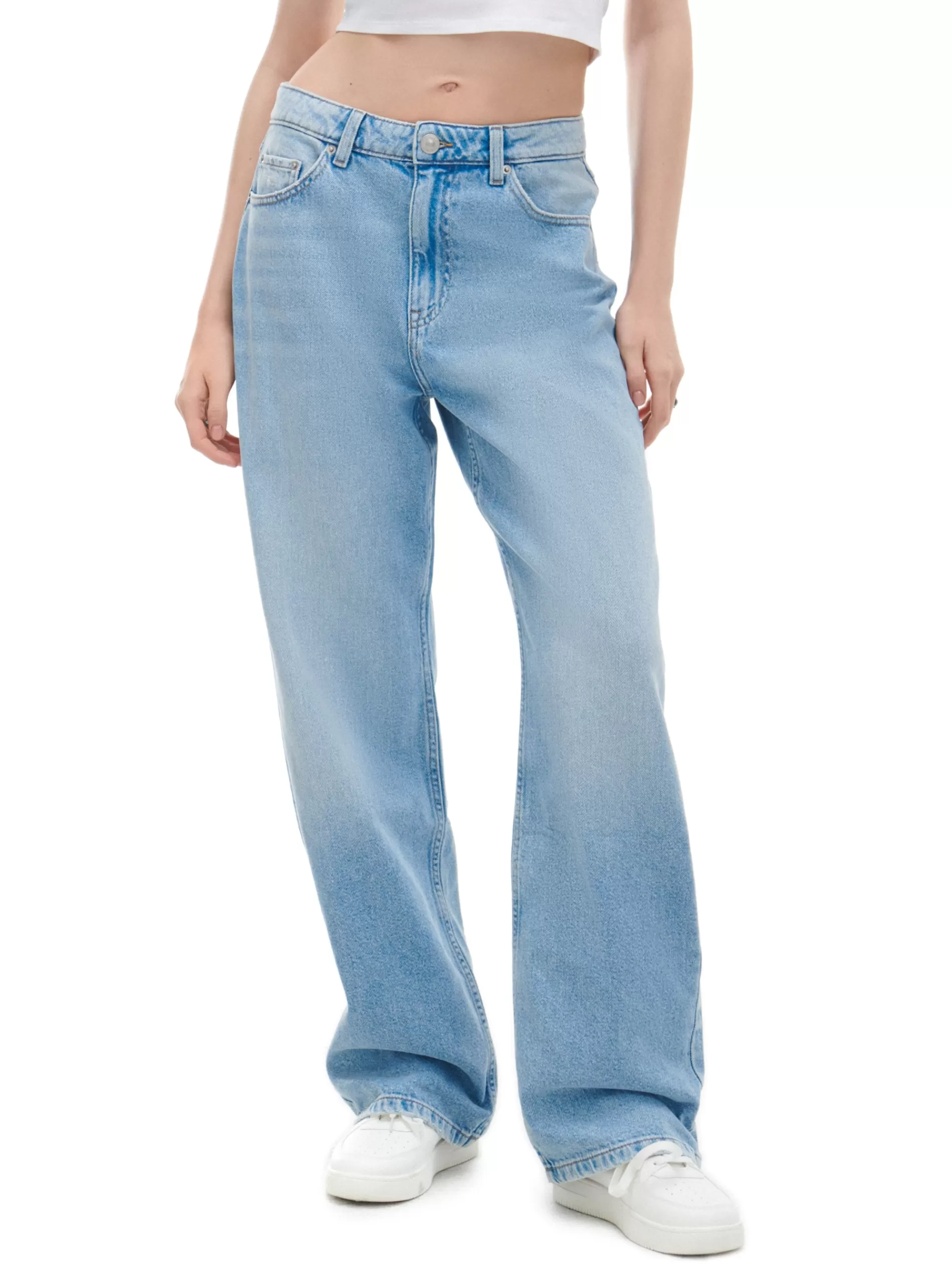 Cropp Jeansy | e jeansy wide leg niebieski