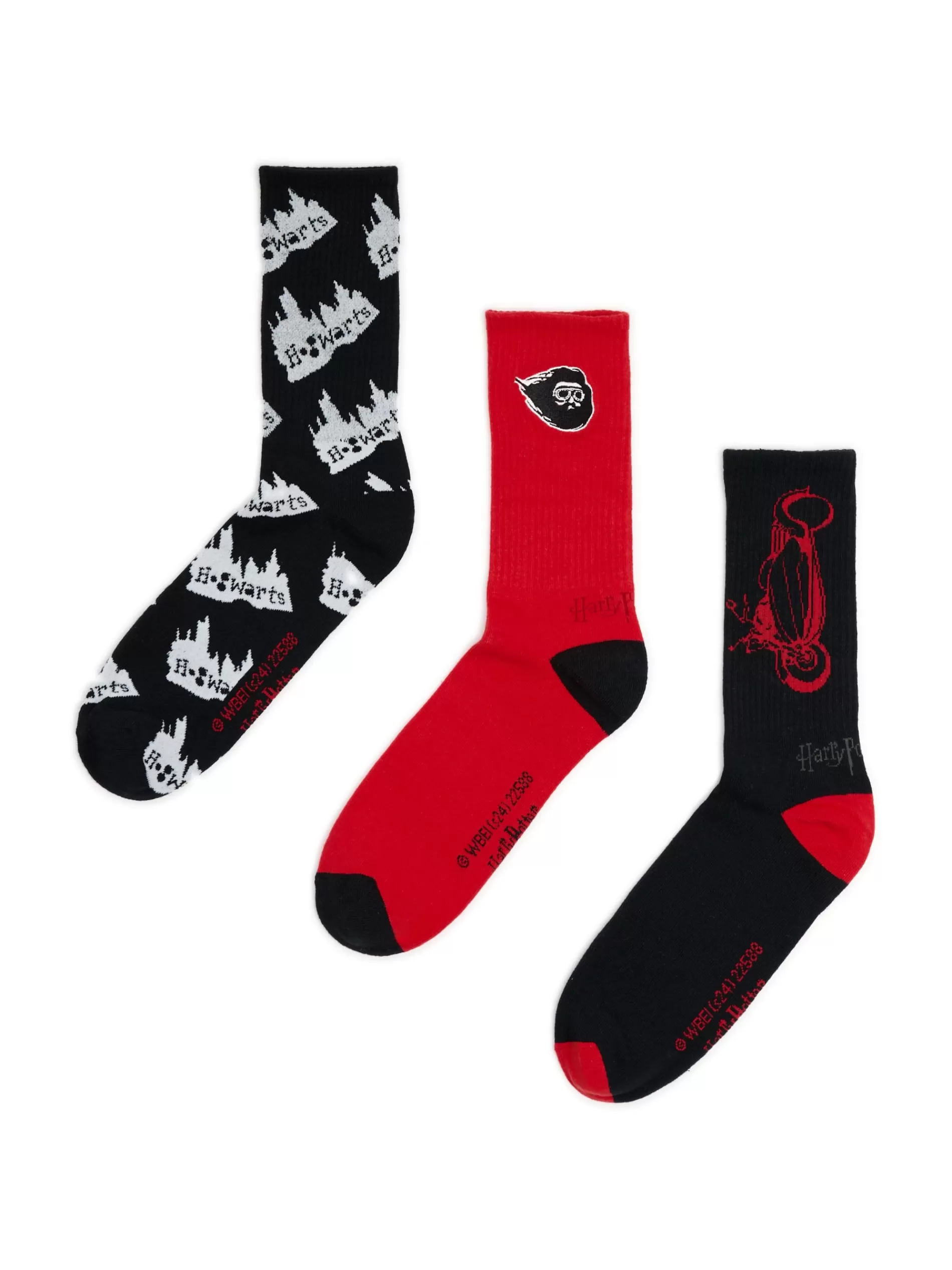Cropp Skarpetki | 3 pack skarpet Harry Potter czerwony