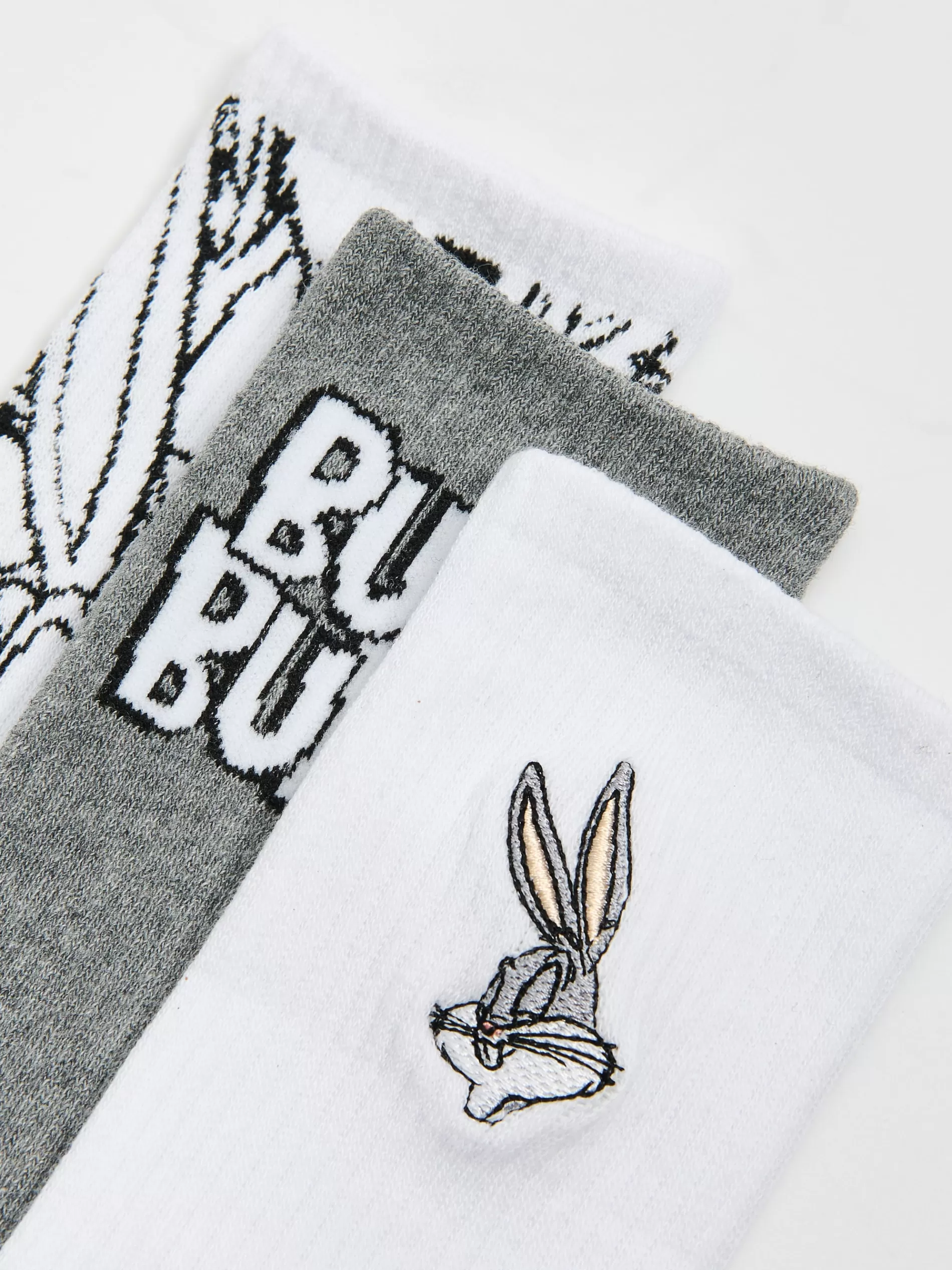 Cropp Skarpetki | 3 pack skarpet Looney Tunes jasnyszary