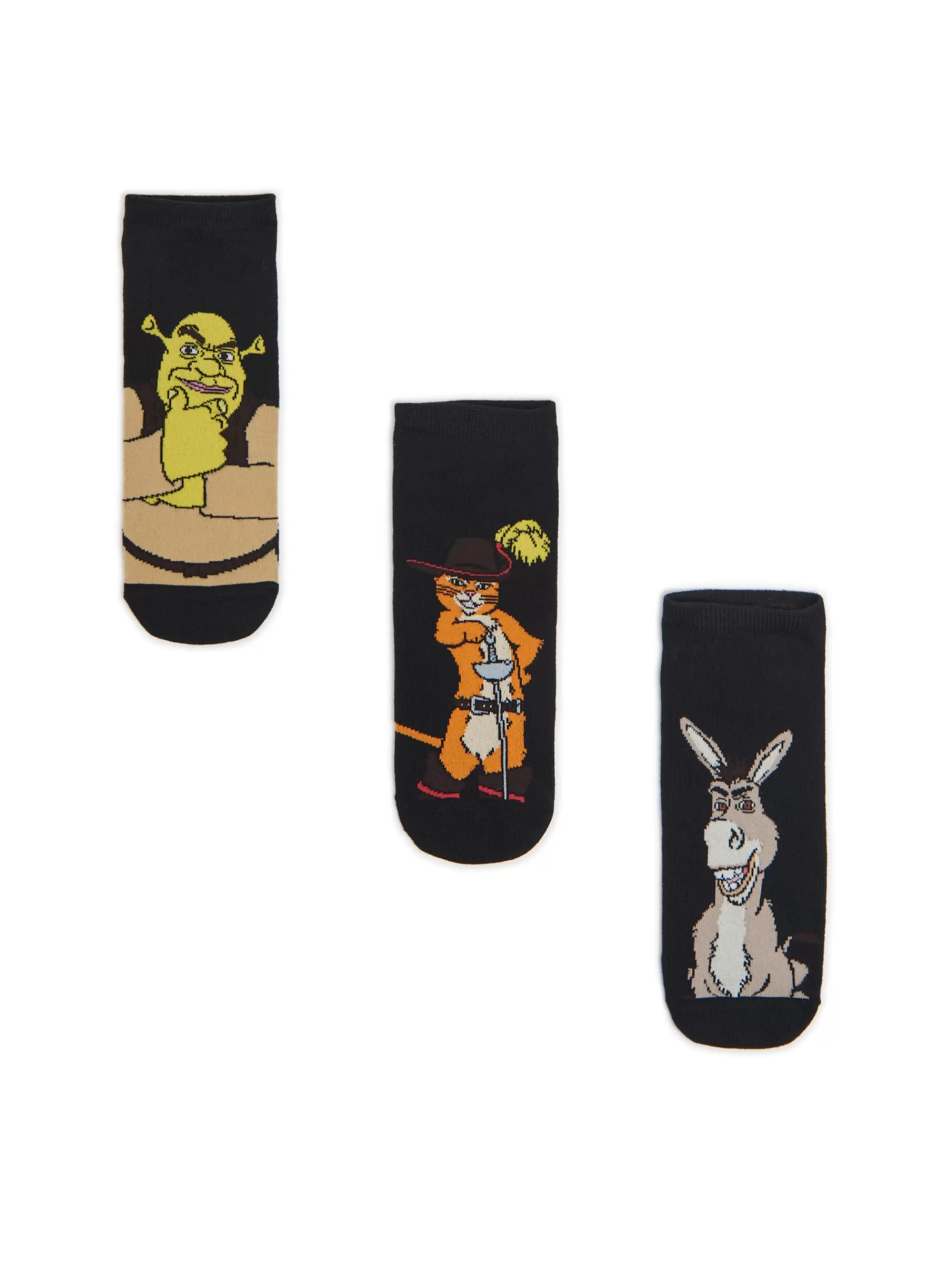 Cropp Skarpetki | 3 pack skarpet ze Shrekiem czarny