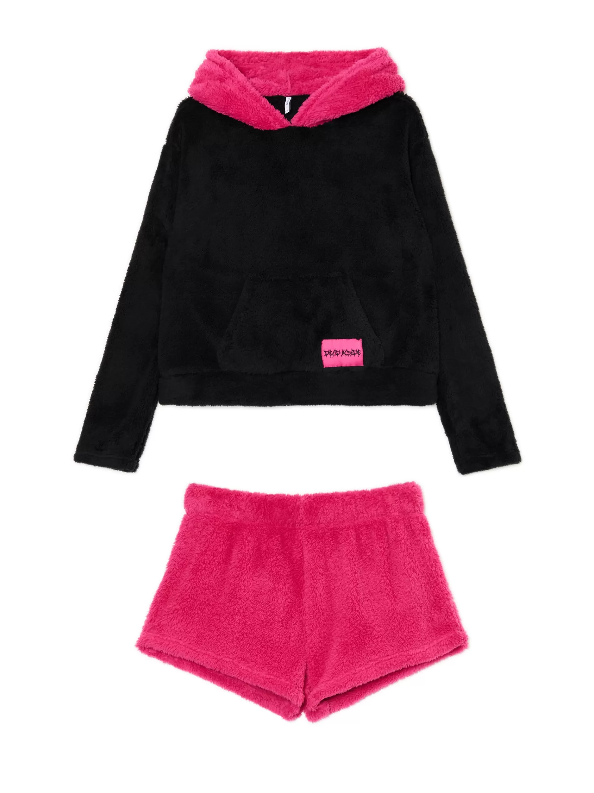 Cropp Cozy | Piżamy | Pluszowa piżama kota czarny