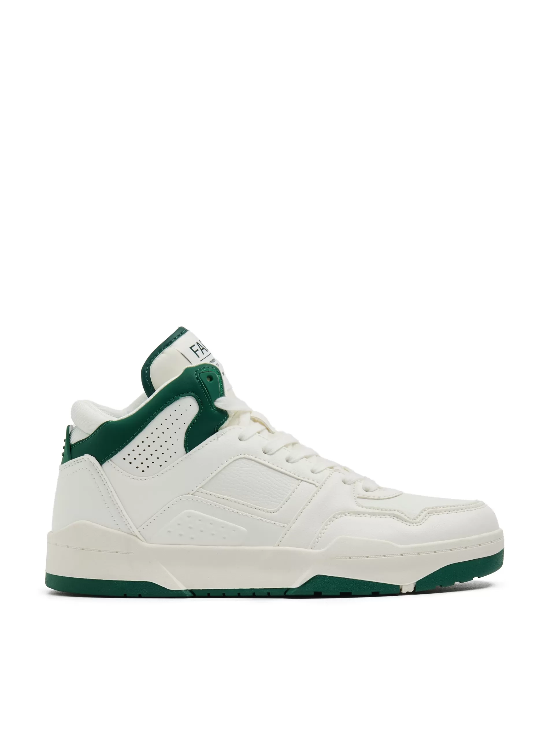 Cropp Sneakersy | Za Kostkę | Sneakersy z naszywkami ze sztucznej skóry biały