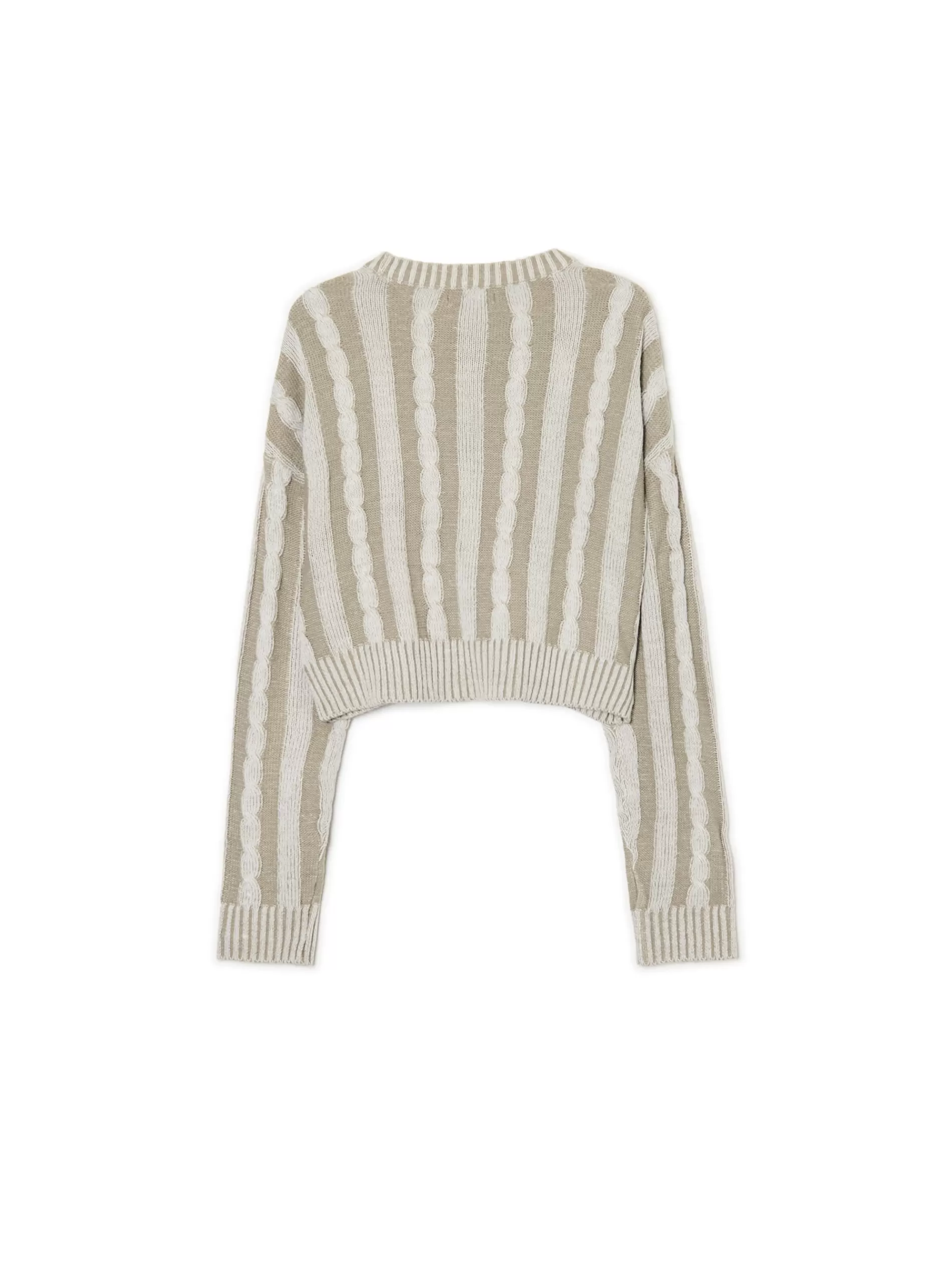 Cropp Swetry | Sweter ze strukturalnym wykończeniem zielony