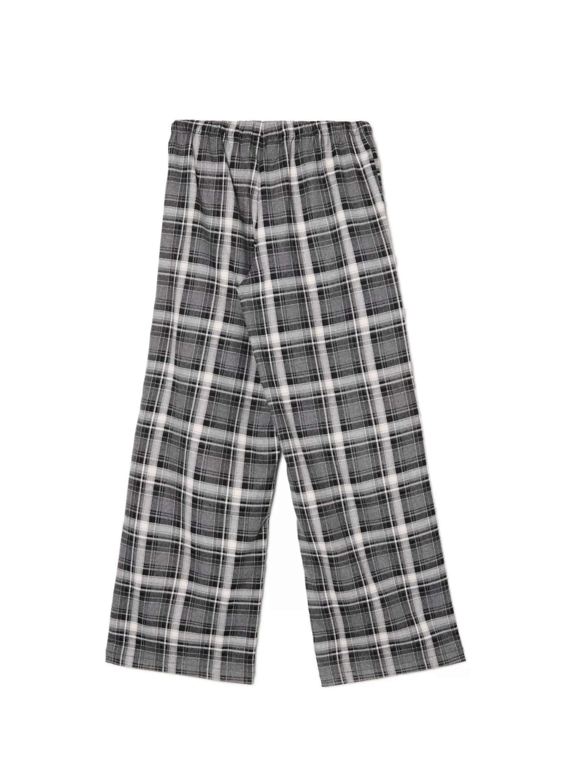 Cropp Spodnie | Szare spodnie baggy w kratę szary