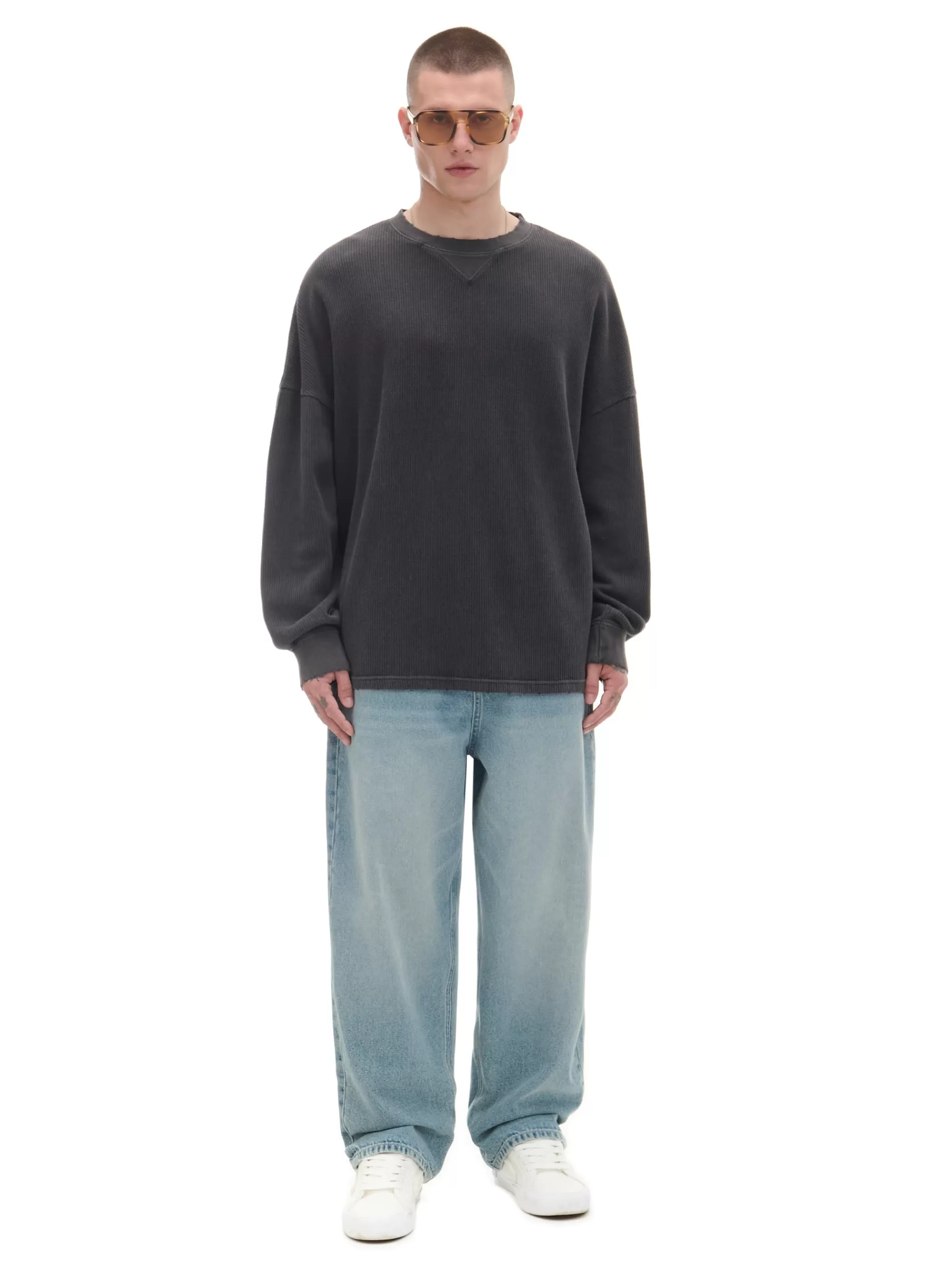 Cropp Swetry | sweter oversize szary