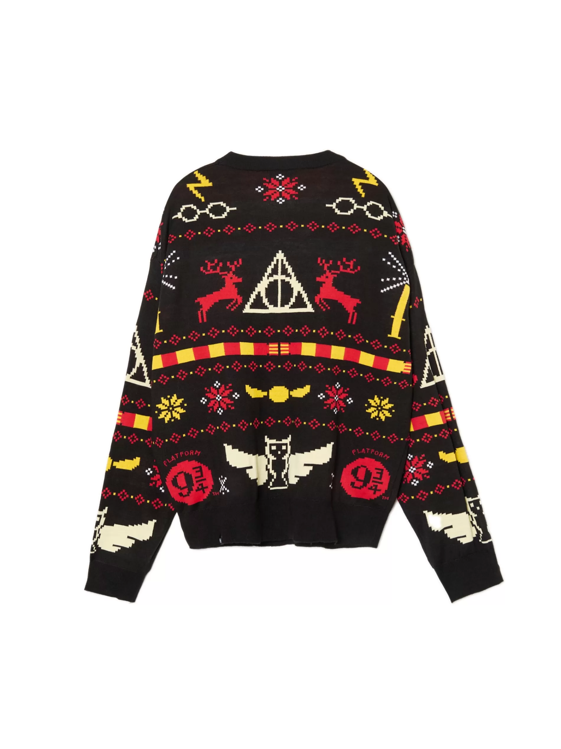 Cropp Ubrania Świąteczne | Swetry | Świąteczny sweter Harry Potter czarny
