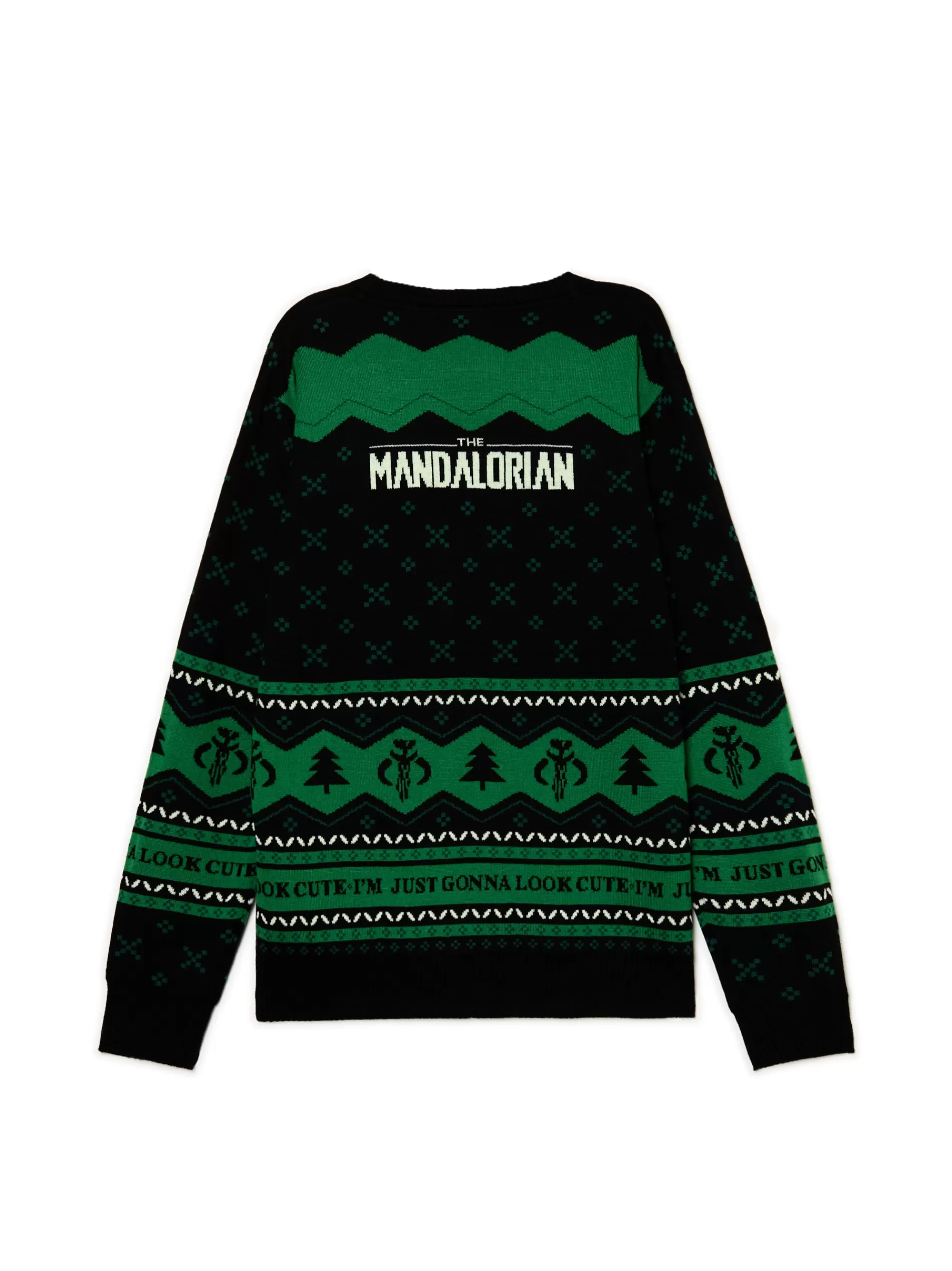 Cropp Ubrania Świąteczne | Swetry | Świąteczny sweter Mandalorian zielony